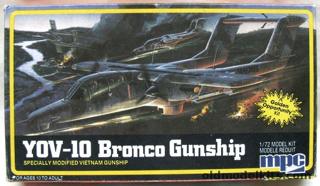 MPC 1/72 YOV-10D (OV-10) Marine Gunship, 1-4110 plastic model kit